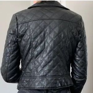 Yoki Quilted Cropped  Moto Jacket